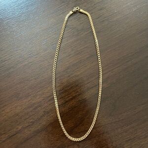 GLD Franco Chain Yellow Gold 3mm, Used, with Case and Box, 18 inches